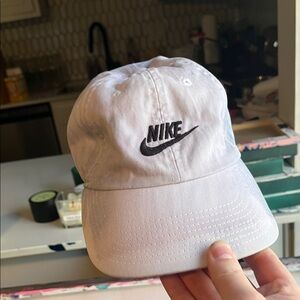 Nike Classic White Cap With DIY Tye Dye Pattern